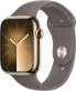 Фото #1 товара Smartwatch Apple Watch 9 GPS + Cellular 45mm Gold Stainless Steel Sport S/M Szary (MRMR3QP/A)