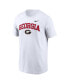 Men's White Georgia Bulldogs Blitz 2-Hit T-Shirt