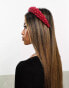 Easilocks ASOS Exclusive Oversized Pearl Headband - Red