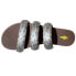 Volatile Gillette Metallic Leopard Slide Womens Grey Casual Sandals PV141-997