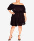 ფოტო #2 პროდუქტის Plus Size Fiesta Fringe Dress