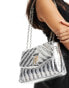 River Island shoulder bag with chain detail in silver