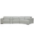 Фото #3 товара Jenneth 4Pc Leather Cuddler Sectional with 2 Power Recliners, Created for Macy's
