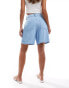 Фото #2 товара Mango bermuda denim look shorts in light blue