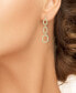 ფოტო #3 პროდუქტის Diamond Pavé Chain Link Drop Earrings (5/8 ct. t.w.) in 14k White or Yellow Gold