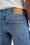 Фото #6 товара Carlo Skinny Fit Normal Bel Dar Paça Yırtık Detaylı Jean Pantolon