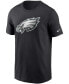 Фото #2 товара Men's Black Philadelphia Eagles Primary Logo T-shirt