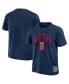 ფოტო #1 პროდუქტის Men's Navy New York Mets Cooperstown Collection Washed T-Shirt