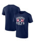 Фото #1 товара Men's Navy Indianapolis Colts Americana T-Shirt