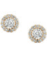 ფოტო #4 პროდუქტის Diamond Halo Stud Earrings (1/4 ct. t.w.) in 10k Gold