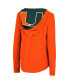 Фото #2 товара Women's Orange Miami Hurricanes Catalina Hoodie Long Sleeve T-Shirt