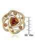 ფოტო #2 პროდუქტის Suzy Levian Sterling Silver Cubic Zirconia Whimsical Brown Flower Pin Brooch