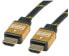 Фото #3 товара ROLINE GOLD HDMI High Speed Cable with Ethernet - HDMI M-M 15 m - 15 m - HDMI Type A (Standard) - HDMI Type A (Standard) - 1920 x 1080 pixels - Black - Gold