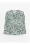 Фото #11 товара Женская блузка LC WAIKIKI Grace с длинным рукавом и оригинальным вырезом