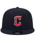 Фото #3 товара Men's Navy Cleveland Guardians Team Color Trucker 9FIFTY Snapback Hat