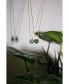 seree esther — Green jade and zircon necklace