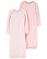 Фото #8 товара Baby 2-Pack PurelySoft Gown Set Preemie (Up to 6lbs)