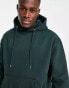 Pull&Bear hoodie in dark green