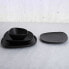 Фото #5 товара Плоская тарелка Bidasoa Fosil Чёрный Керамика Квадратный 26,3 x 25,5 x 2,4 cm (6 штук)