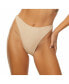ფოტო #1 პროდუქტის Women's Crinkle Lurex Reversible High Cut Bikini Bottom