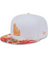 ფოტო #1 პროდუქტის Men's White, Orange Los Angeles Dodgers Flamingo 59FIFTY Fitted Hat