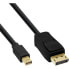 Фото #2 товара InLine Mini DisplayPort to DisplayPort Cable black 2m