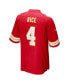 Фото #2 товара Men's Rashee Rice Red Kansas City Chiefs Super Bowl LVIII Game Jersey