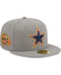 ფოტო #1 პროდუქტის Men's Gray Dallas Cowboys Super Bowl XXVIII Color Pack Multi 59FIFTY Fitted Hat