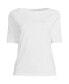 ფოტო #1 პროდუქტის Women's Petite Supima Cotton T-shirt