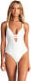Vitamin A Women's 189398 White Ecolux Neutra Maillot One Piece Swimsuit Size M