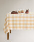 Check cotton tablecloth ВАНИЛЬНЫЙ, 150 x 150 cm - фото #4