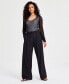 ფოტო #1 პროდუქტის Petite Wide-Leg Pants, Created for Macy's