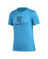 Фото #3 товара Women's Light Blue New York City FC AEROREADY Club Icon T-shirt