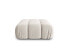 Pouf BELLIS Hochglanz Beige - фото #2