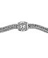 ფოტო #3 პროდუქტის EFFY® Diamond Cluster Antique-Look Bracelet (1/10 ct. t.w.) in Sterling Silver & 18k Gold