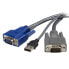 Фото #1 товара StarTech.com 10 ft Ultra-Thin USB VGA 2-in-1 KVM Cable - 3 m - Black - VGA - USB A + VGA - Male/Male - 255 g