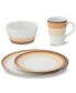 Фото #2 товара Colorscapes Desert Layers 4 Piece Coupe Place Setting