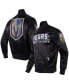 Men's Black Vegas Golden Knights Classic Satin Full-Snap Jacket