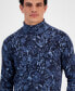 Men's Printed Cashmere Turtleneck Sweater, Created for Macy's