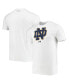 ფოტო #2 პროდუქტის Men's White Notre Dame Fighting Irish School Logo Performance Cotton T-shirt