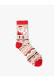 Yılbaşı Desenli Havlu Çorap