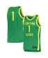 Men's #1 Green Oregon Ducks Replica Basketball Jersey