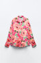 Фото #6 товара Рубашка из сатина с цветочным принтом ZARA