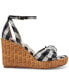 Фото #2 товара Women's Tianna Ankle-Strap Wicker Wedge Sandals