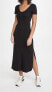 Фото #2 товара Vitamin A 293007 Women Catalina Tee Dress Black Organic Rib Size S