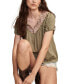 ფოტო #5 პროდუქტის Women's Embroidered Tie-Neck Peasant Top