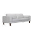 Wynne 94" Genuine Leather with Wood Legs in Contemporary Sofa