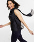 ფოტო #3 პროდუქტის Women's Fringe-Scarf Sleeveless Blouse, Created for Macy's
