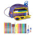 School Case with Accessories SuperThings Guardians of Kazoom Yellow Purple (32 Pieces)