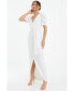 ფოტო #3 პროდუქტის Women's Puff Sleeve Maxi Dress